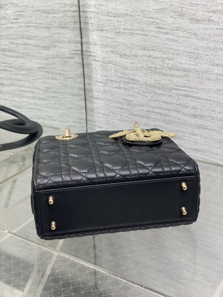 Сумка Lady Dior кожаная 20 см фото 7