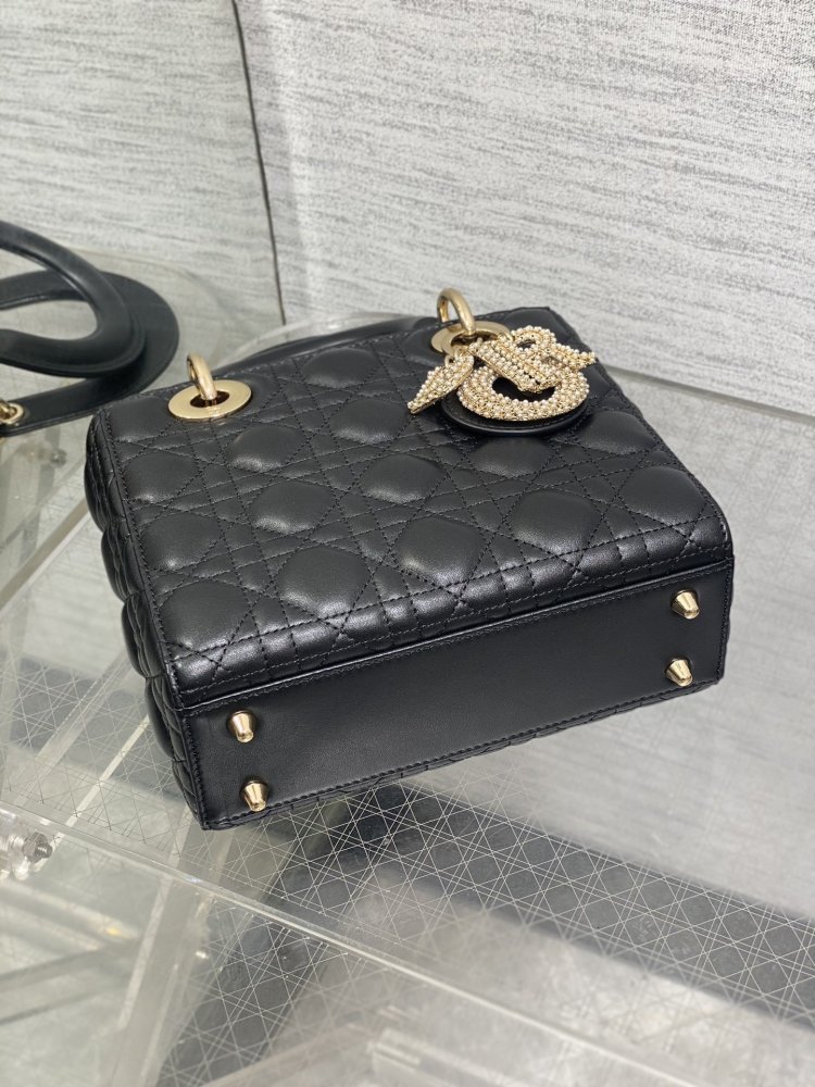 Сумка Lady Dior кожаная 20 см фото 7