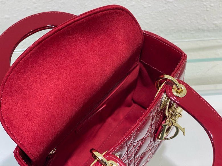 Сумка Lady Dior кожаная 20 см фото 7