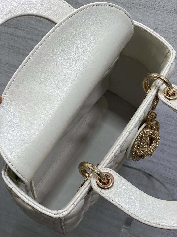 Сумка Lady Dior кожаная 20 см фото 8