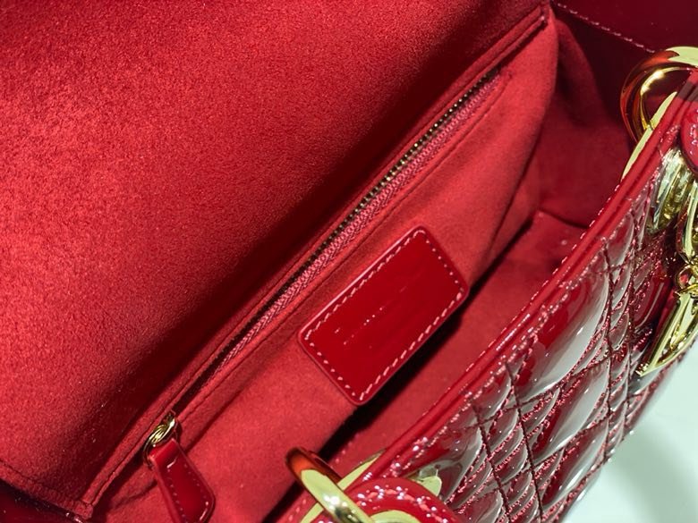 Сумка Lady Dior кожаная 20 см фото 8