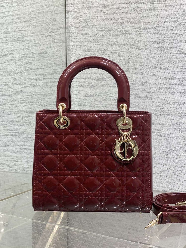 Сумка Lady Dior кожаная 24 см фото 2