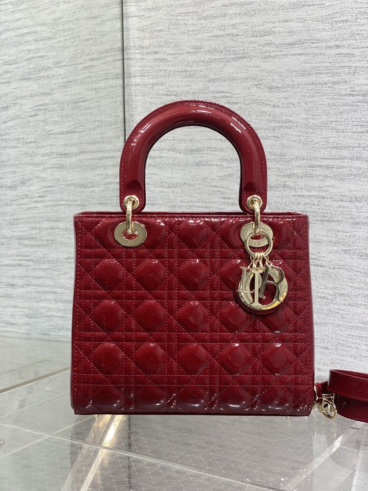 Сумка Lady Dior кожаная 24 см фото 2