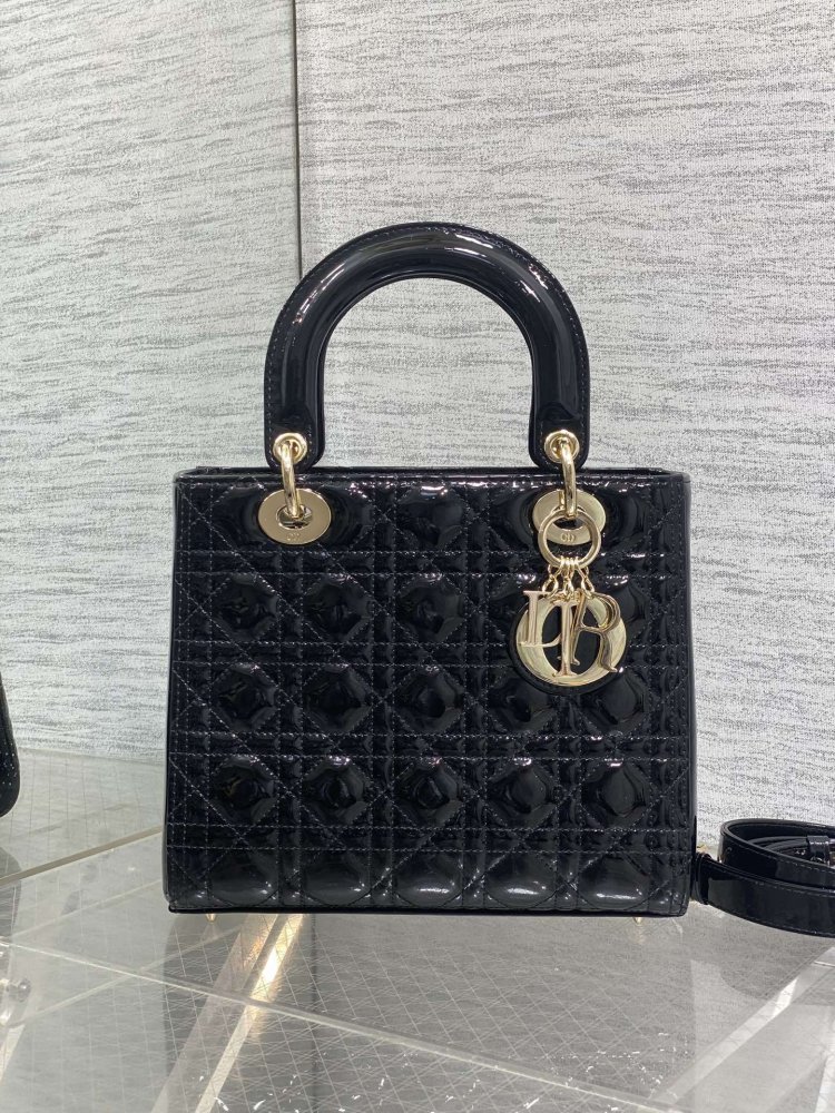 Сумка Lady Dior кожаная 24 см фото 2