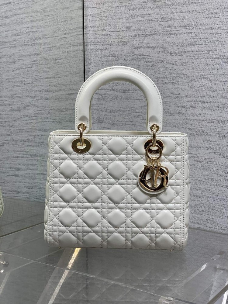 Сумка Lady Dior кожаная 24 см фото 2