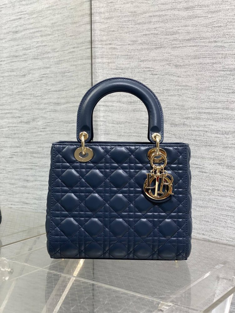 Сумка Lady Dior кожаная 24 см фото 2