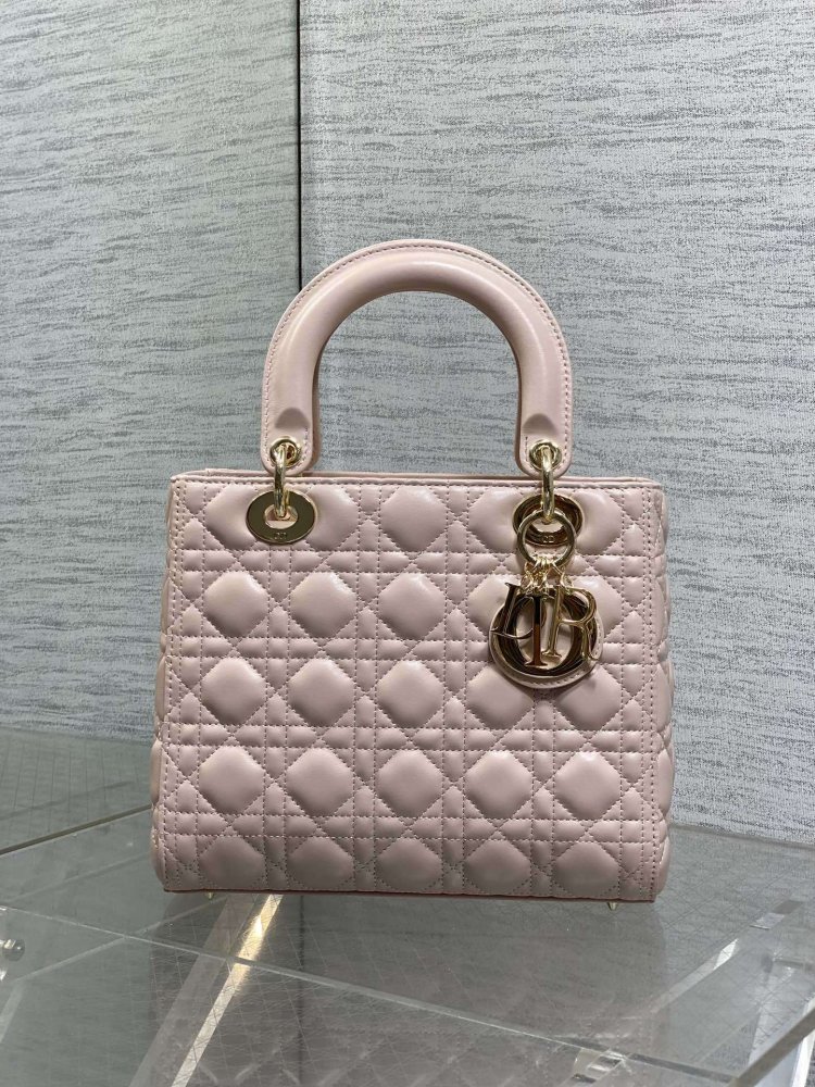 Сумка Lady Dior кожаная 24 см фото 2