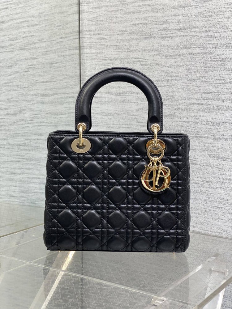 Сумка Lady Dior кожаная 24 см фото 2