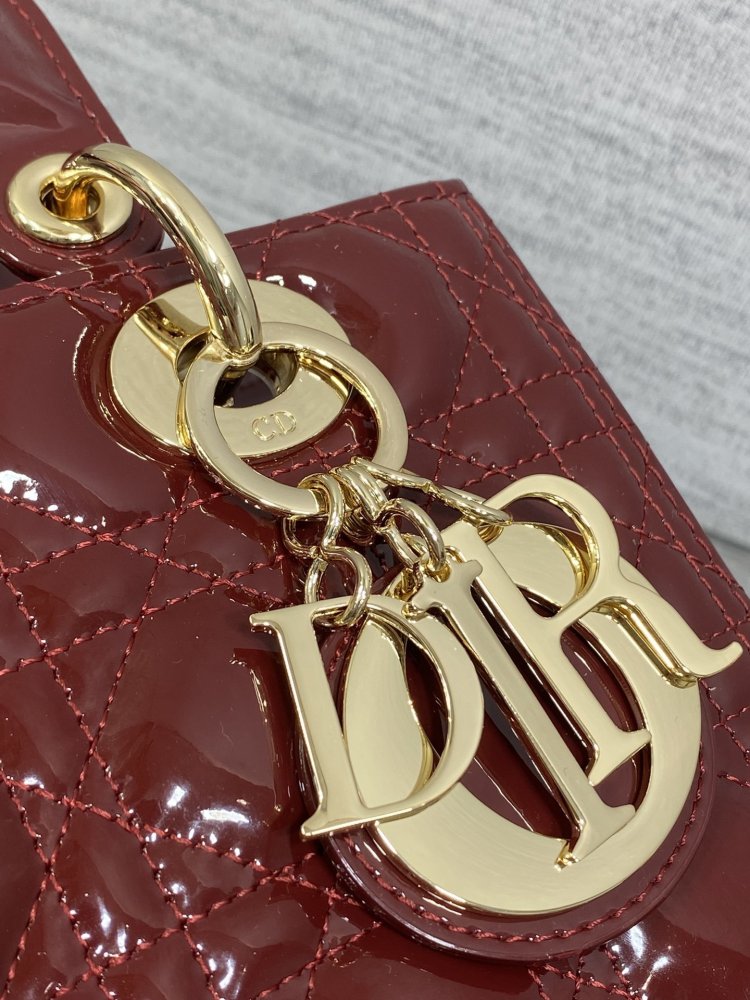 Сумка Lady Dior кожаная 24 см фото 3