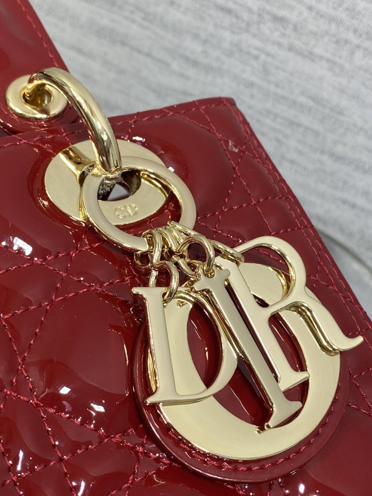 Сумка Lady Dior кожаная 24 см фото 3