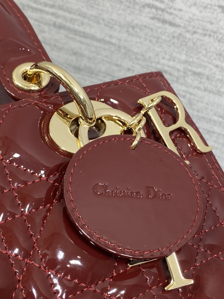 Сумка Lady Dior кожаная 24 см фото 4