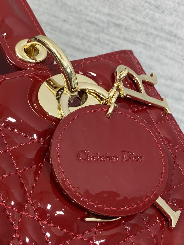 Сумка Lady Dior кожаная 24 см фото 4