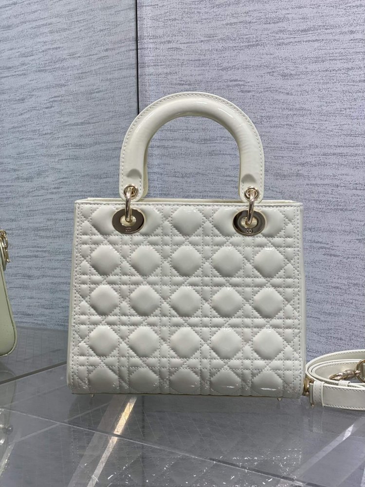 Сумка Lady Dior кожаная 24 см фото 5