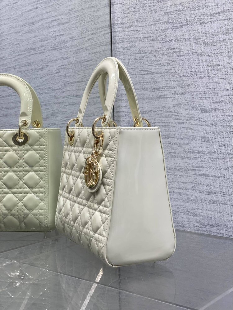 Сумка Lady Dior кожаная 24 см фото 6