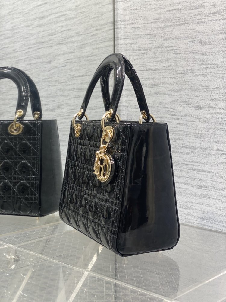 Сумка Lady Dior кожаная 24 см фото 6