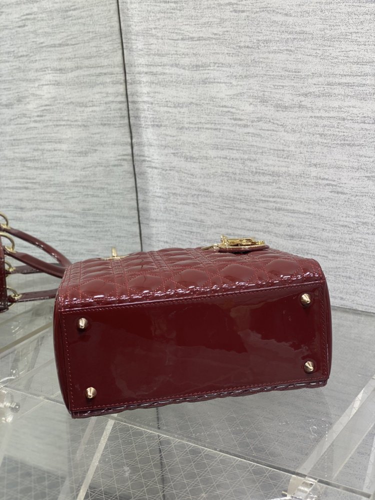 Сумка Lady Dior кожаная 24 см фото 7