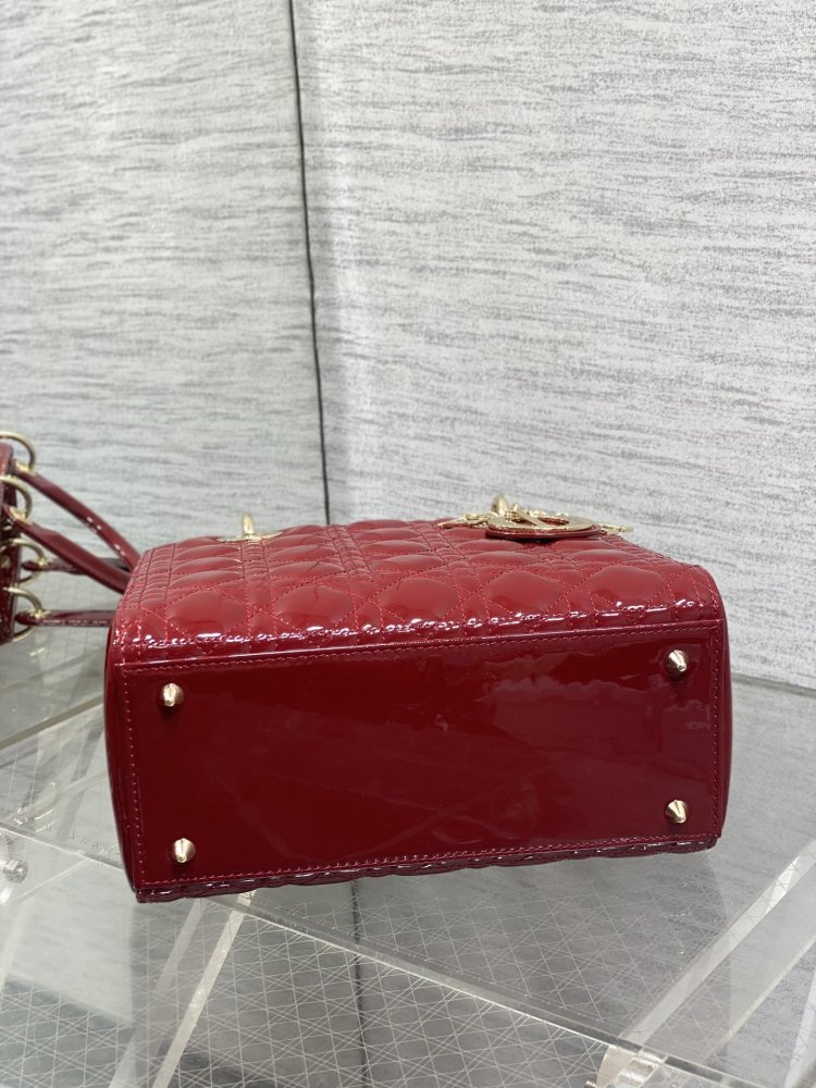 Сумка Lady Dior кожаная 24 см фото 7