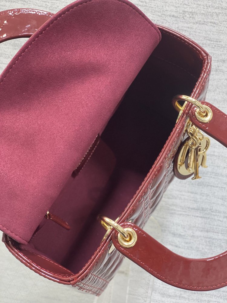 Сумка Lady Dior кожаная 24 см фото 8