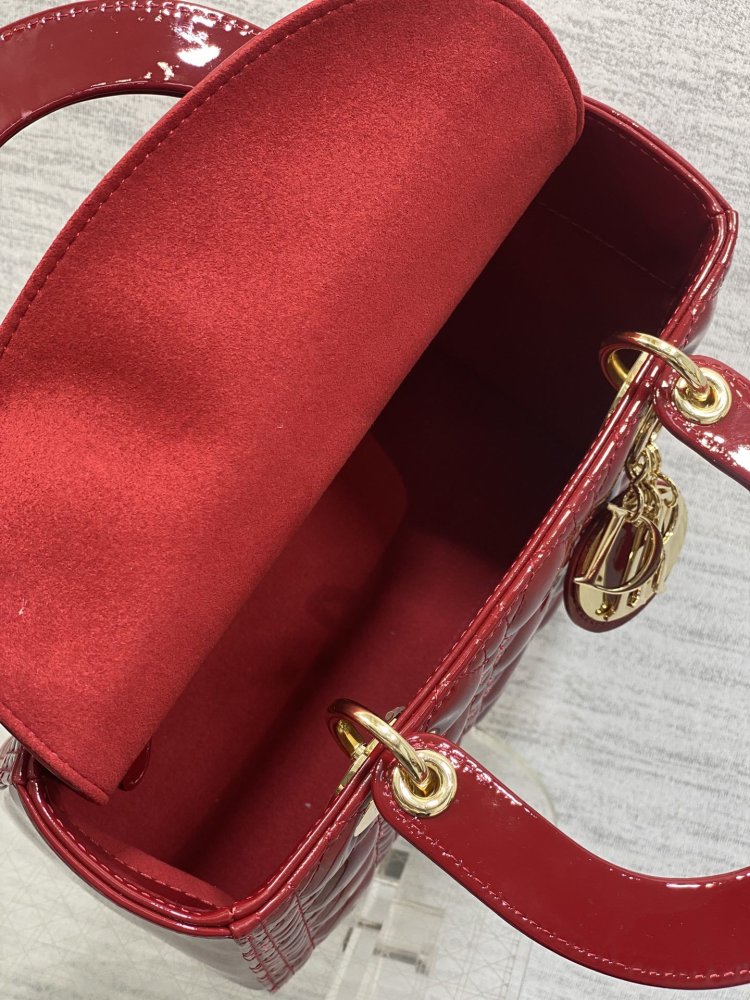 Сумка Lady Dior кожаная 24 см фото 8