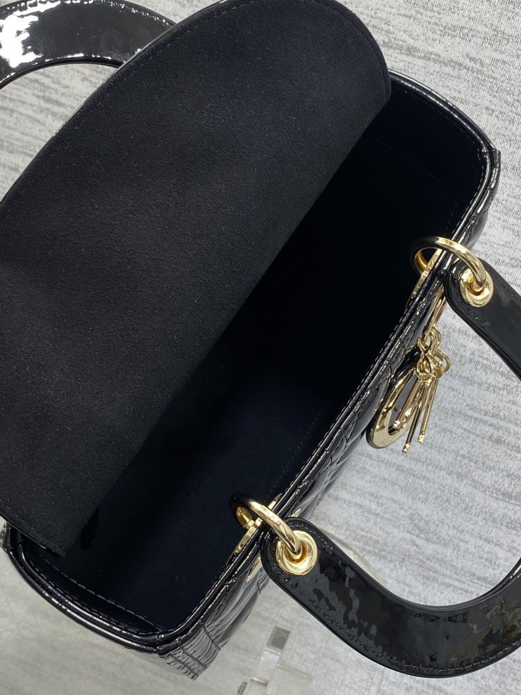 Сумка Lady Dior кожаная 24 см фото 8