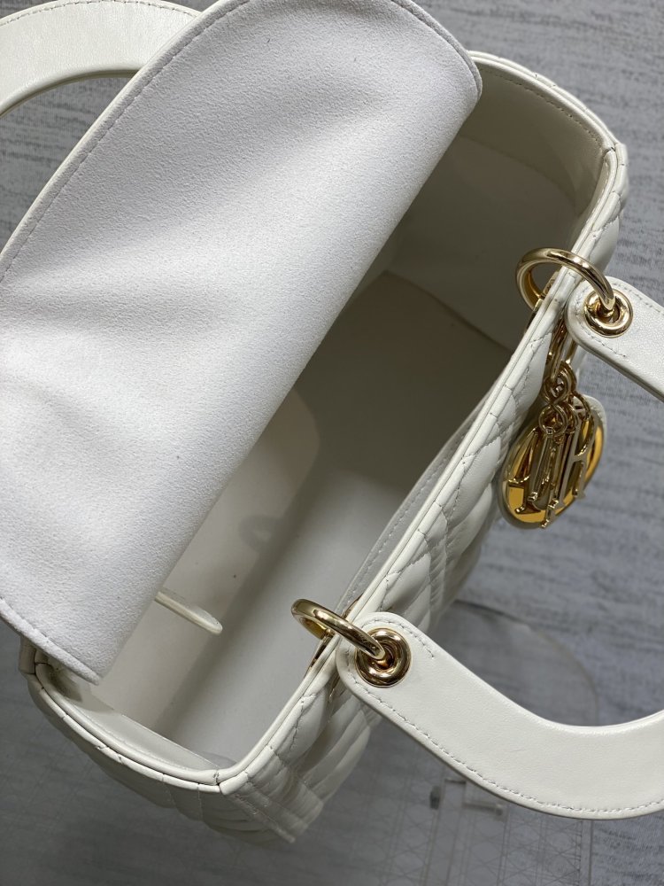 Сумка Lady Dior кожаная 24 см фото 8