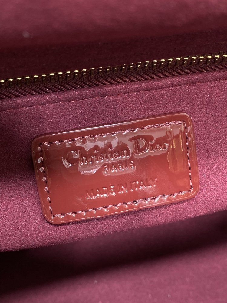 Сумка Lady Dior кожаная 24 см фото 9