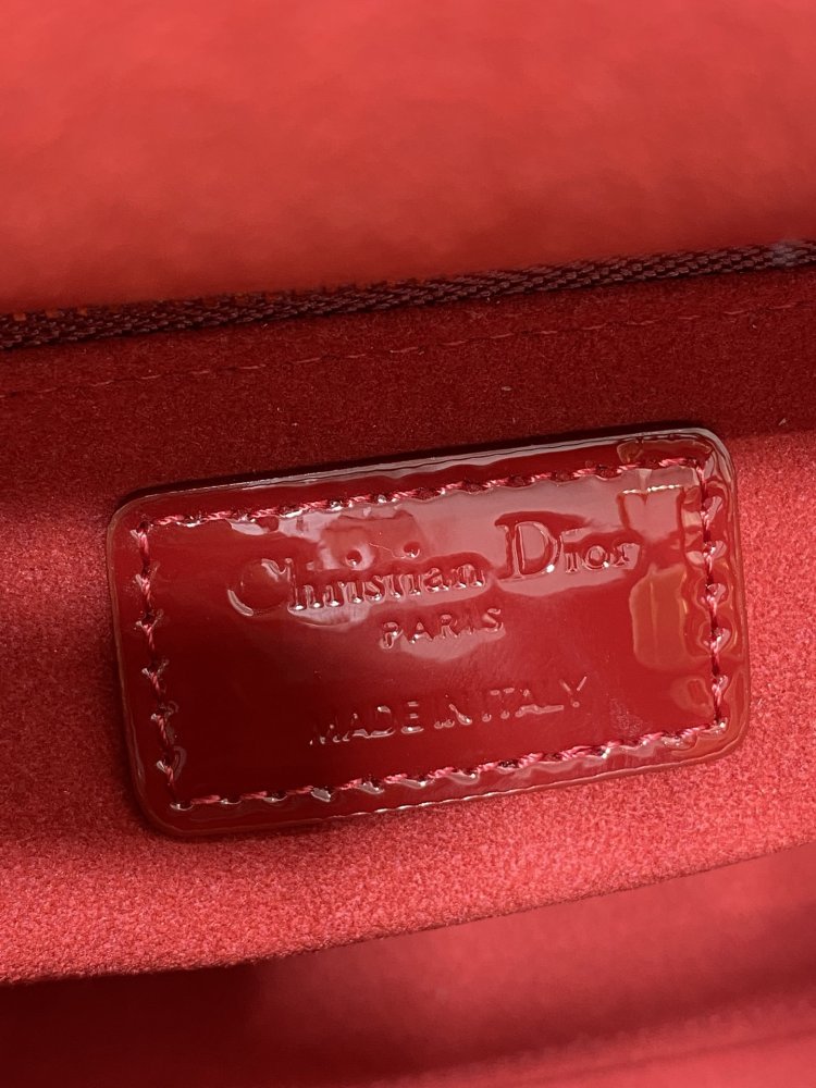 Сумка Lady Dior кожаная 24 см фото 9