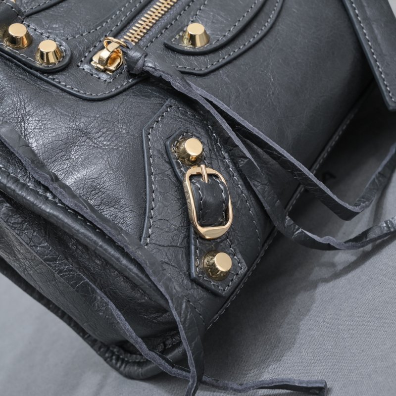 Сумка Le City Mini кожаная 24 см фото 7