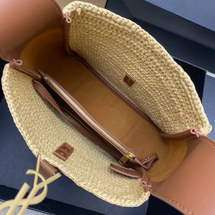 Сумка LE5A7 з рафии 22 см фото 2