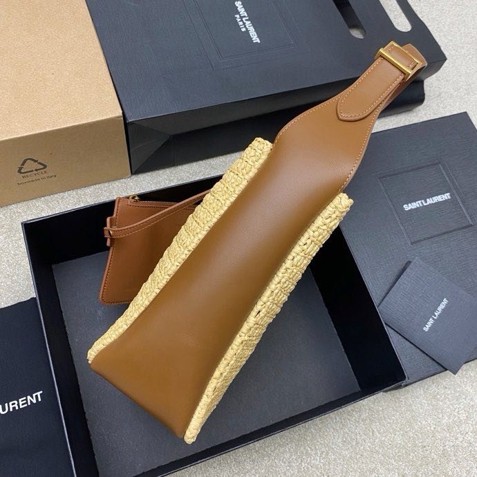 Сумка LE5A7 з рафии 22 см фото 5