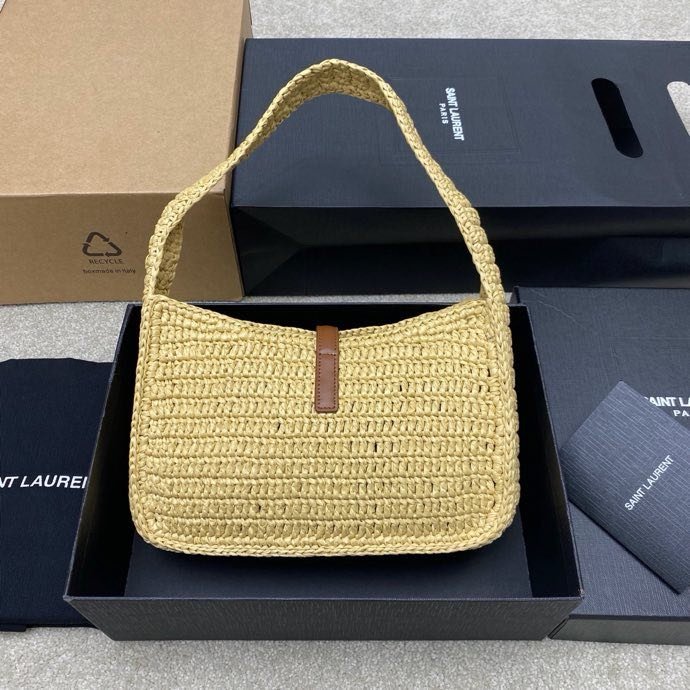 Сумка LE5A7 з рафии 24 см фото 4