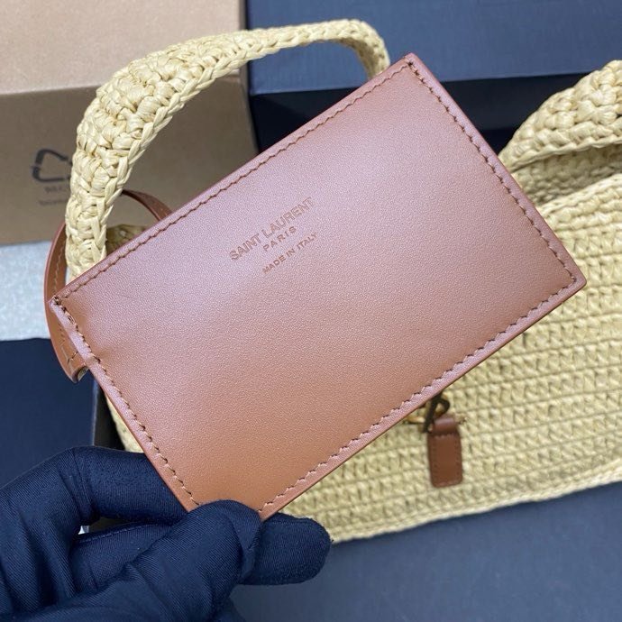 Сумка LE5A7 з рафии 24 см фото 8