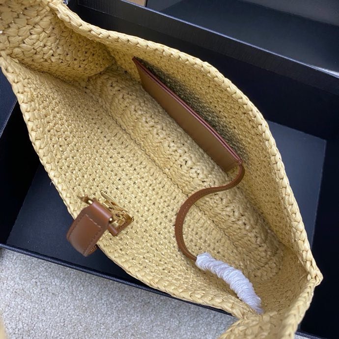 Сумка LE5A7 з рафии 24 см фото 9