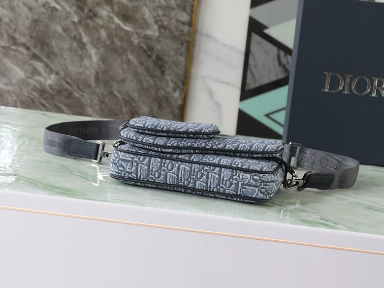 Сумка мессенджер кожаная 23 см (из трех частей) фото 3