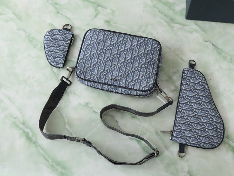 Сумка мессенджер кожаная 23 см (из трех частей) фото 8