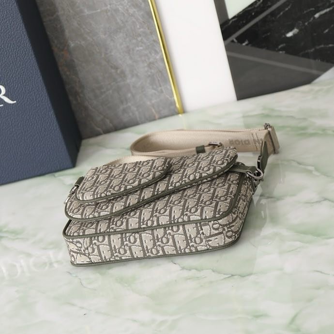 Сумка мессенджер кожаная 23 см (из трех частей) фото 8