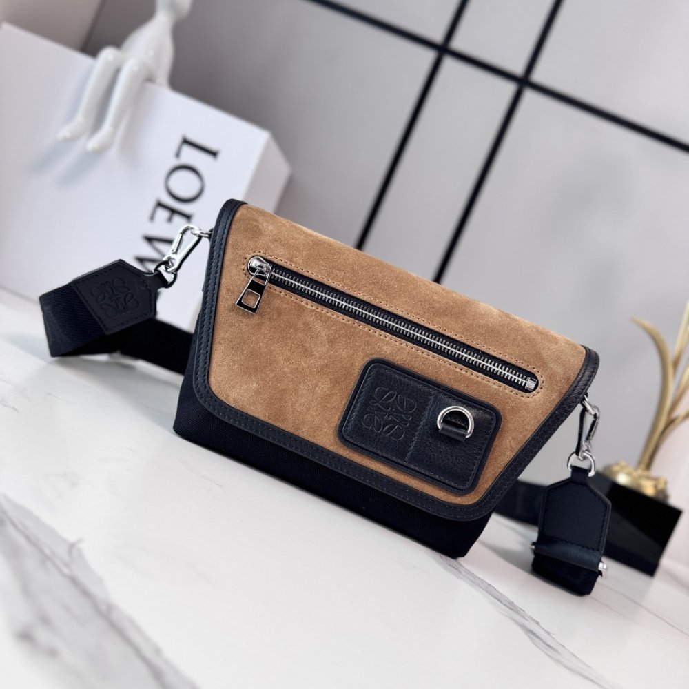Сумка Mini Canvas 19 см замшевая