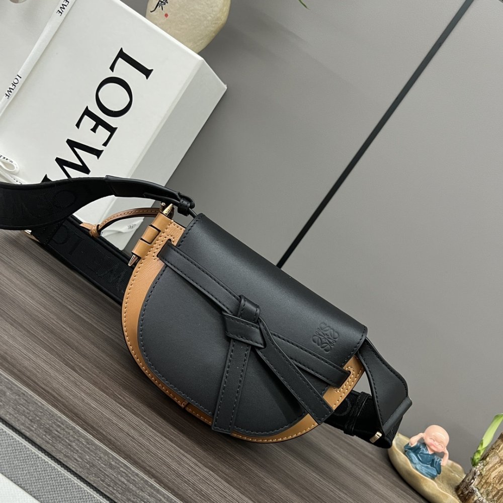 A bag mini Gate Dual ​​21 cm of soft veal skin