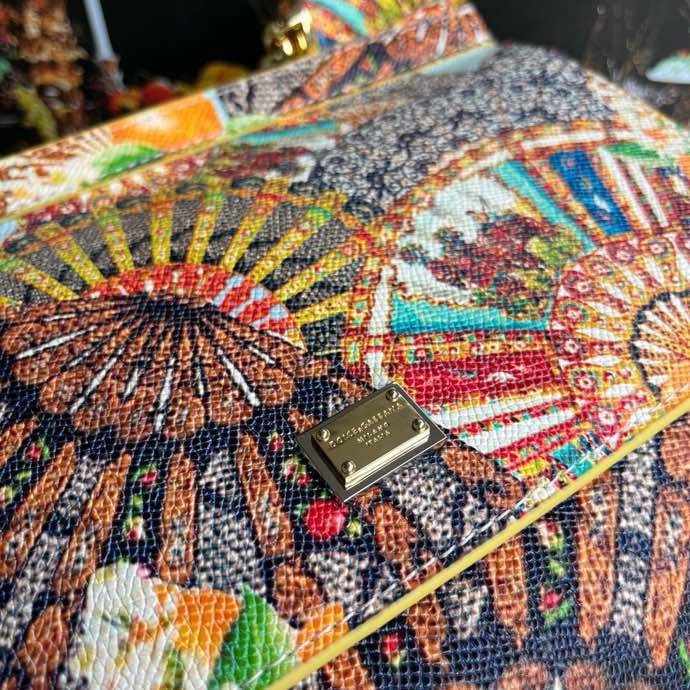 A bag Miss Sicily Multicolor 25 cm фото 8