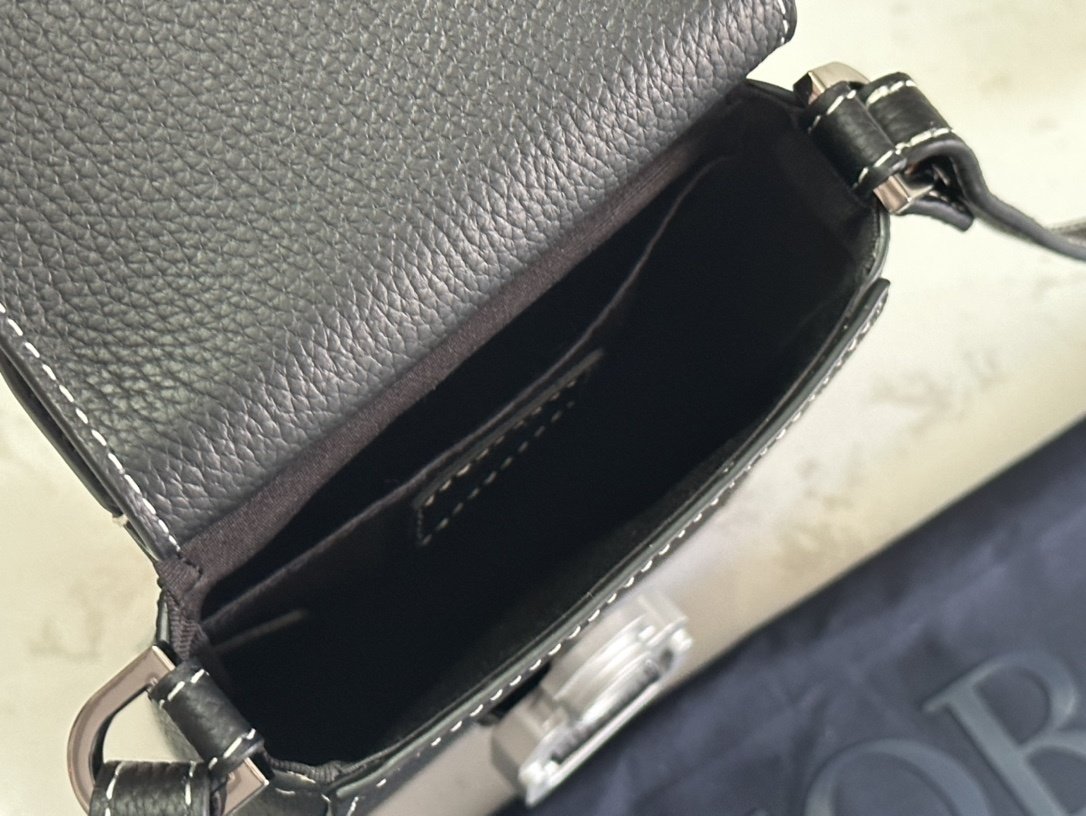 Сумка чоловіча Dior Saddle 11 см фото 9