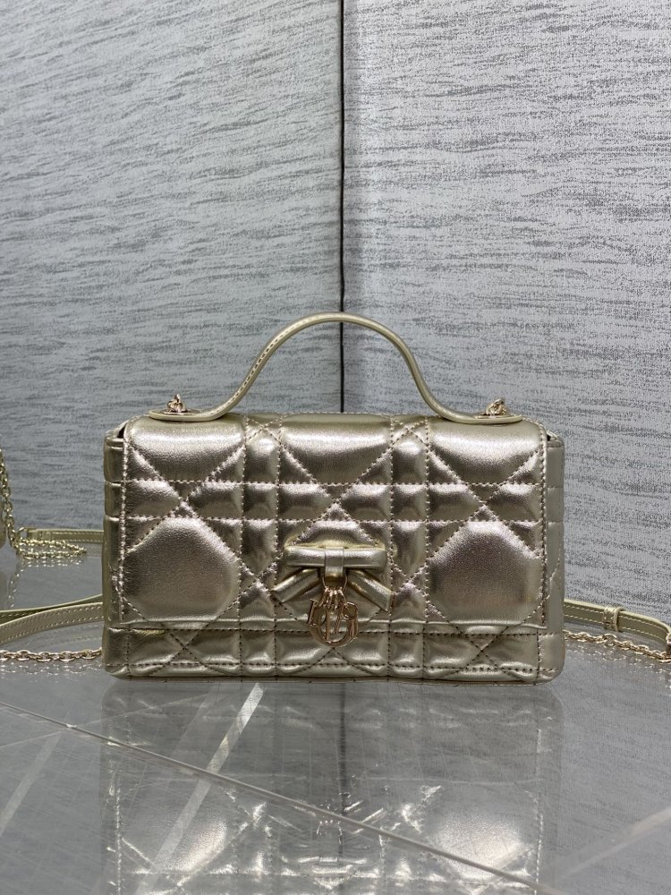 Сумка My Dior Mini 21 см в коже Cannage Lambskin