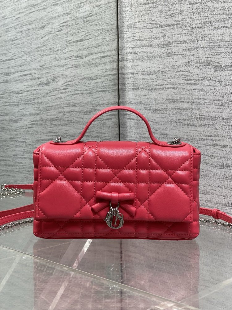 Сумка My Dior Mini 21 см в коже Cannage Lambskin