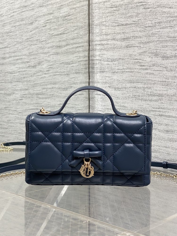 Сумка My Dior Mini 21 см в коже Cannage Lambskin