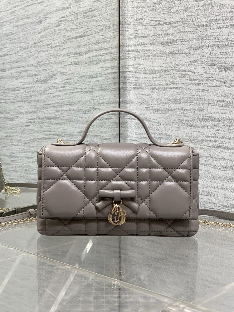 Сумка My Dior Mini 21 см в коже Cannage Lambskin