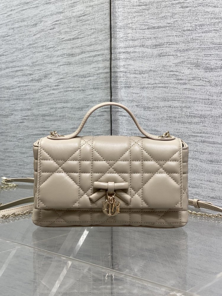 Сумка My Dior Mini 21 см в коже Cannage Lambskin