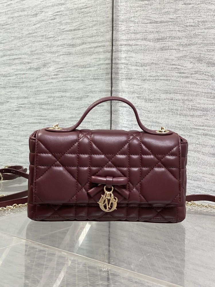 A bag My Dior Mini 21 cm at skin Cannage Lambskin