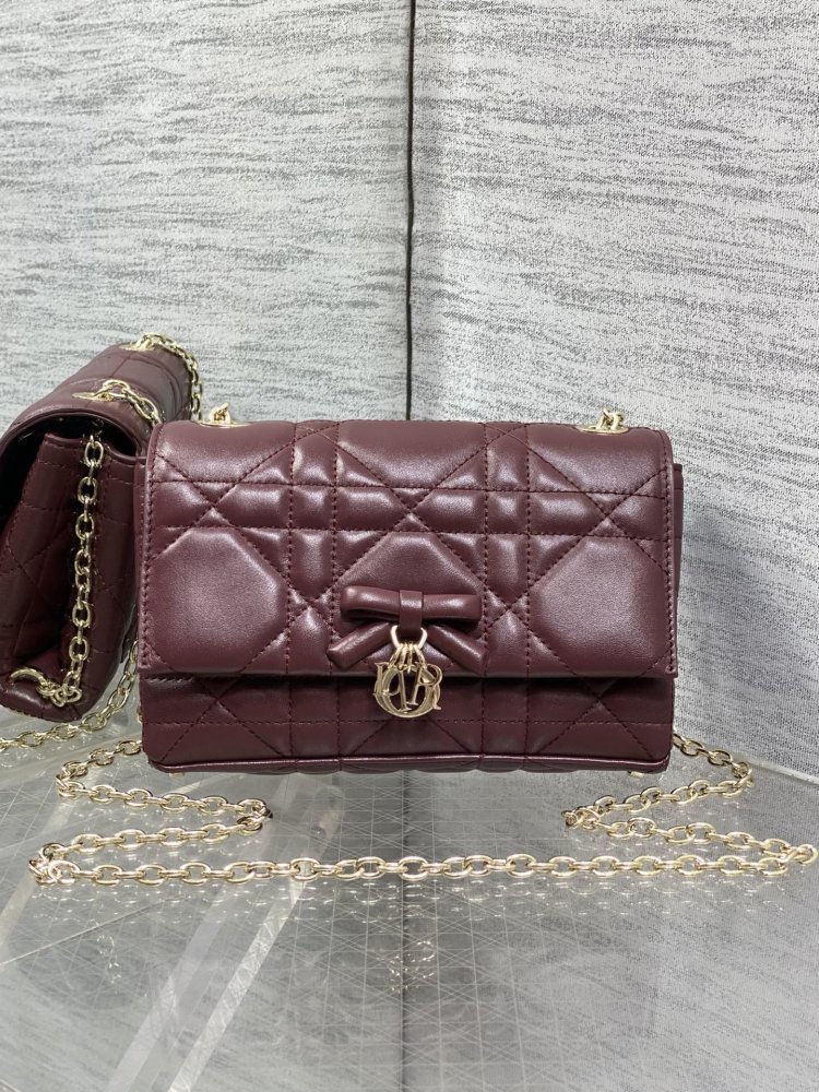 Сумка My Dior Mini 21 см в коже Cannage Lambskin