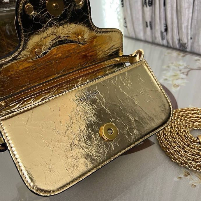 Сумка на плече Poudre Micro Loco з телячої шкіри з логотипом Vlogo фото 3