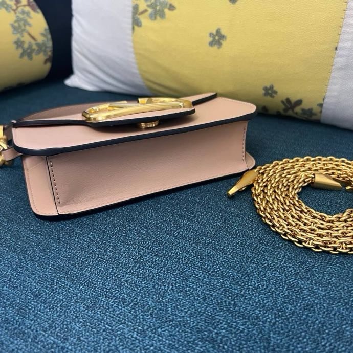 Сумка на плече Poudre Micro Loco з телячої шкіри з логотипом Vlogo фото 4