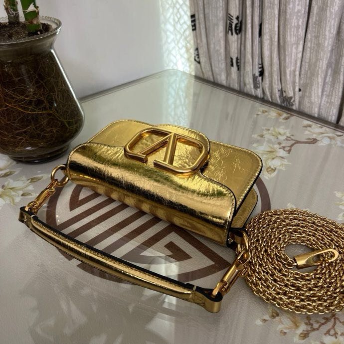 Сумка на плече Poudre Micro Loco з телячої шкіри з логотипом Vlogo фото 4